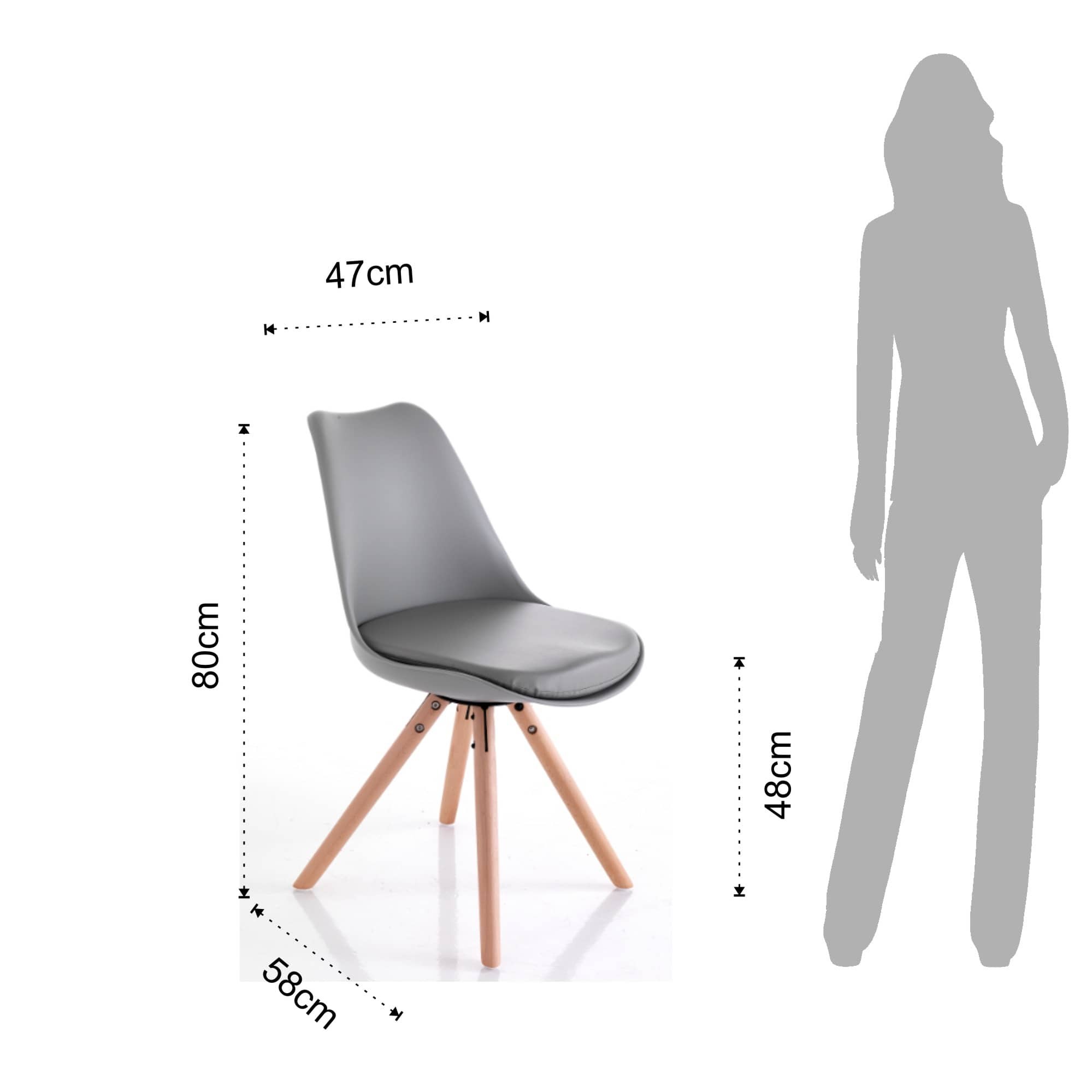 Scaun Kiki Wood | TOMASUCCI