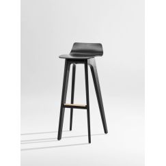 ZEITRAUM | Scaun de bar Morph, Material: Oak stained graphite black