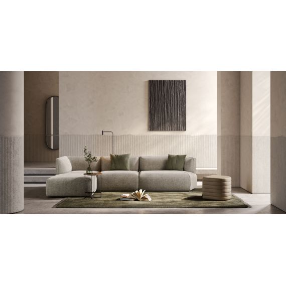 DOMKAPA | Puf ZigZag, Finish: piele Eco galbena, 2 image