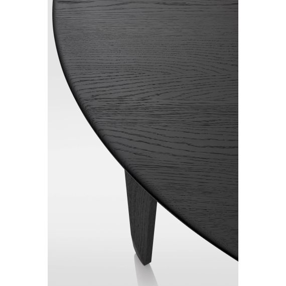 ZEITRAUM | Masa Kuyu Dine - convex, Material: Oak stained graphite black