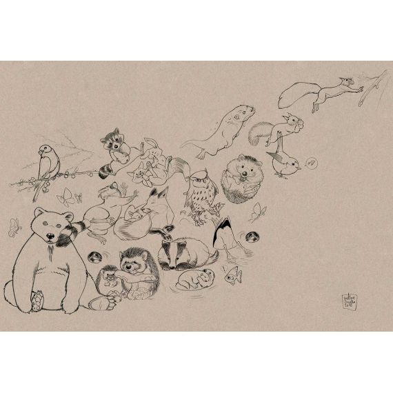 TECNOGRFICA | Tapet Jump, Culoare: Paper Black