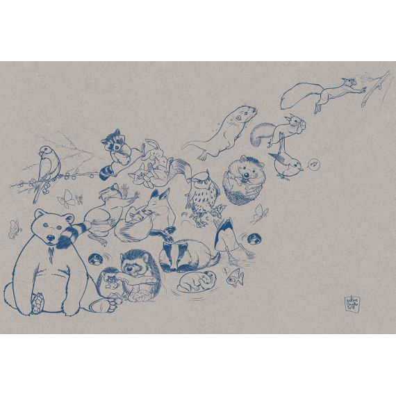 TECNOGRFICA | Tapet Jump, Culoare: Paper Blue