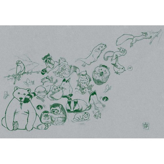 TECNOGRFICA | Tapet Jump, Culoare: Paper Green