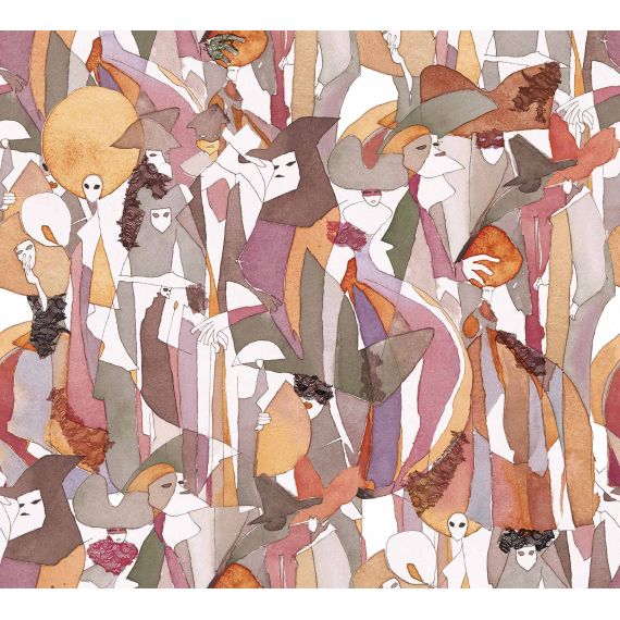 TECNOGRFICA | Tapet Masked Ball, Model: Plum B