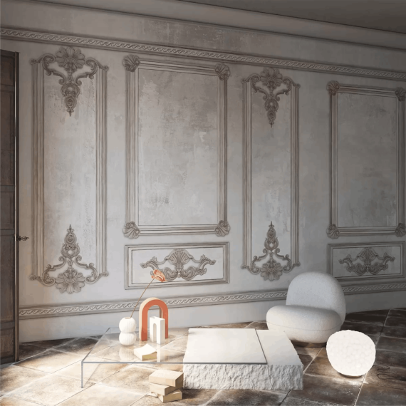 TECNOGRAFICA | Tapet Noblesse, Culoare: White, 2 image