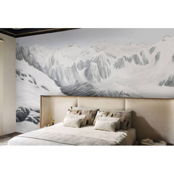 LONDONART | Tapet Les Cimes Cristallines, Model: Acier, 2 image
