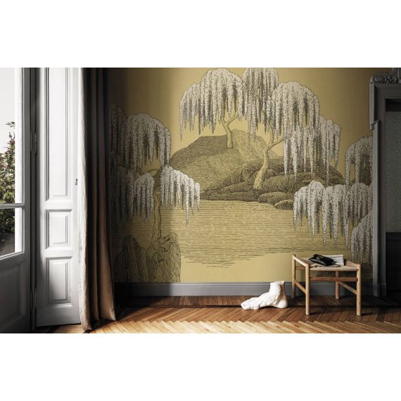 LONDONART |  Tapet Saules et Montagnes, Culoare: Golden Willow, 2 image