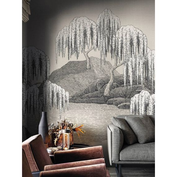 LONDONART |  Tapet Saules et Montagnes, Culoare: Ivory Mist, 2 image
