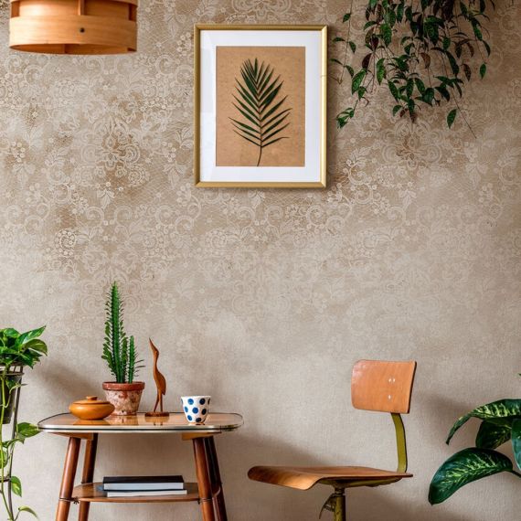 TECNOGRAFICA | Tapet Lace, Colour: Brown